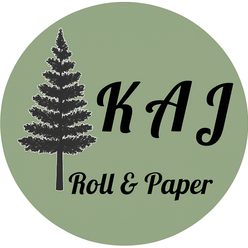 لوگوی فروشگاه کاغذ و رول حرارتی kaj